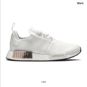 Rose gold Adidas NMD R1s